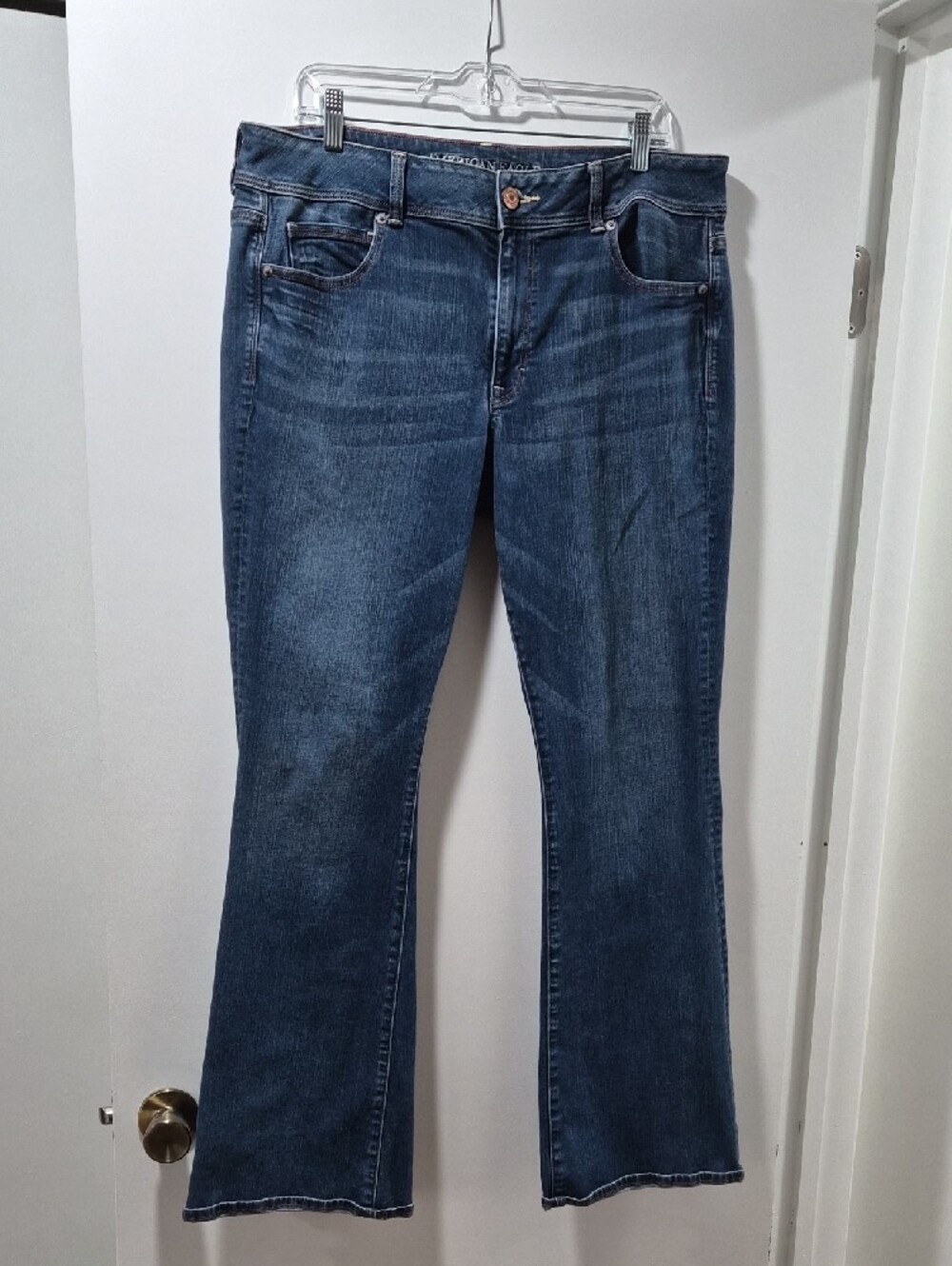 American Eagle Outfitters Dark Blue Boot-Cut Jeans - Picture 3 of 6